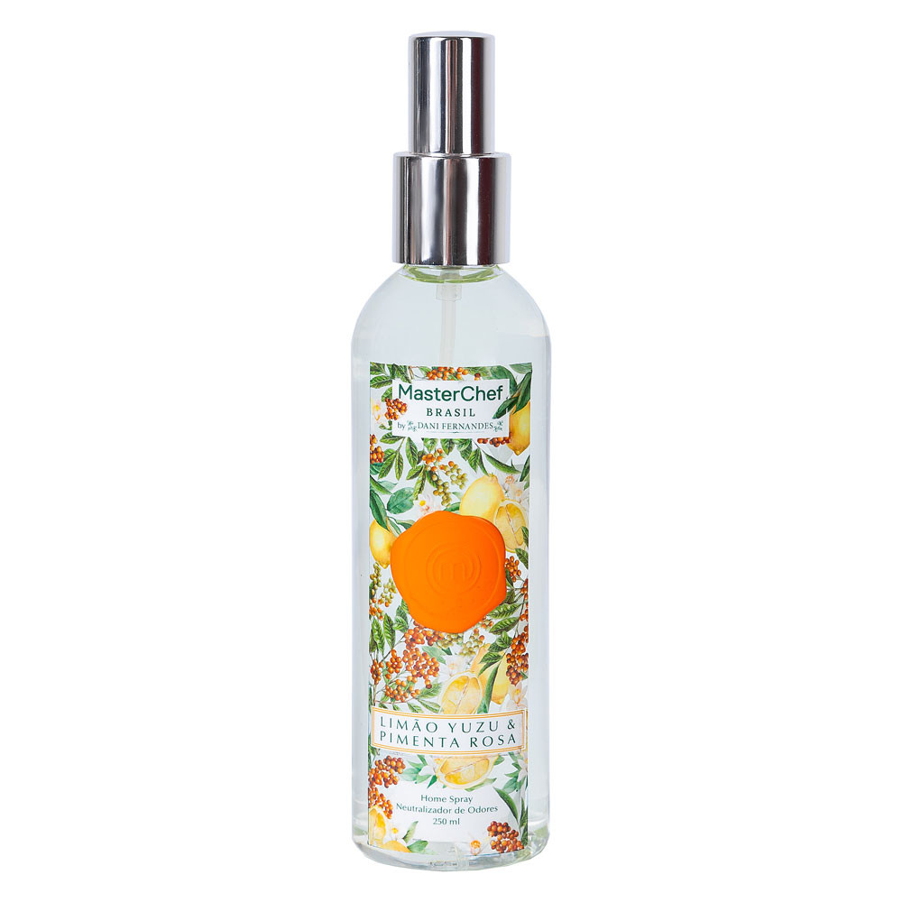 Home Spray Neutralizador de Odores Limão Yuzu e Pimenta Rosa Masterchef 250ml Dani Fernandes
