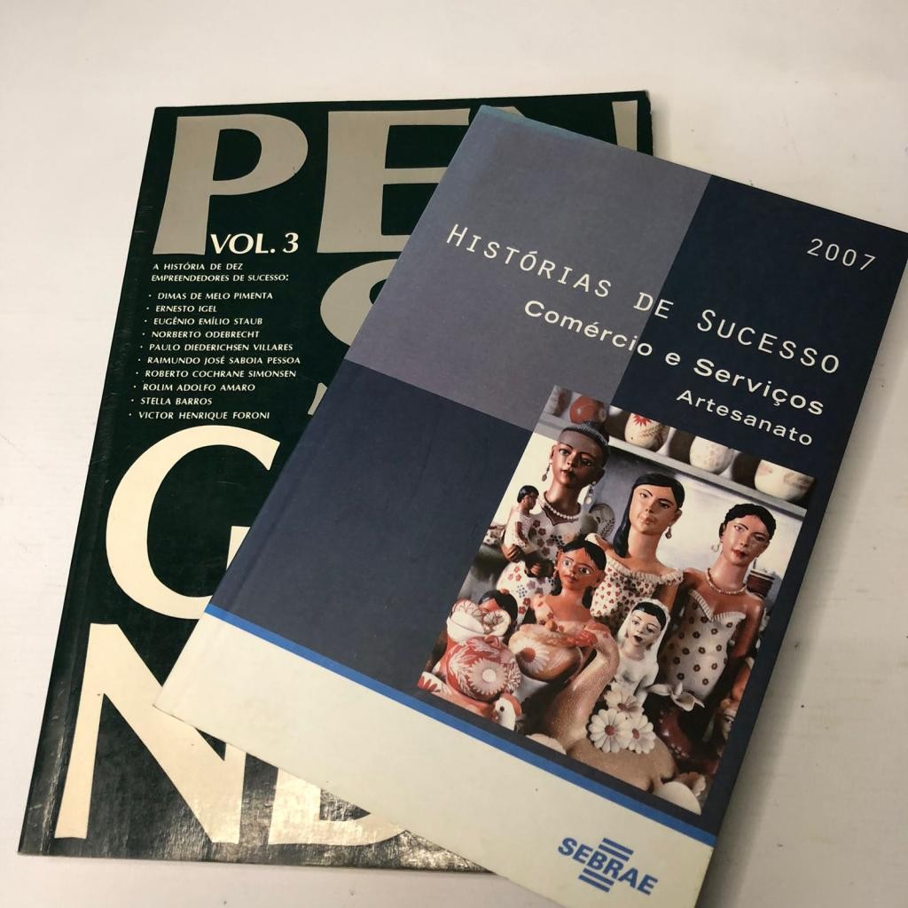 Kit 2 Livro Histórias de sucesso comercio Pense grande vol 3