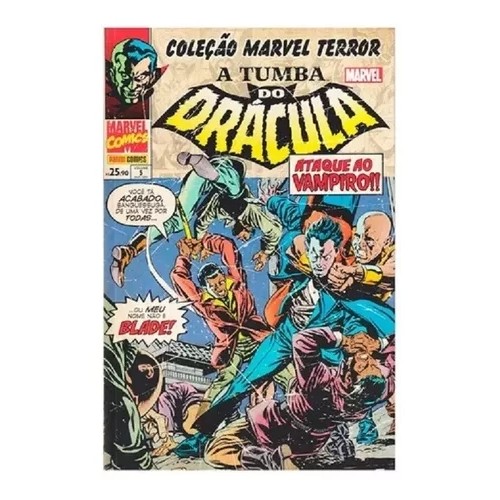 Coleção Marvel Terror -  A Tumba do Drácula: Ataque ao Vampiro vol 5 autor Marvel