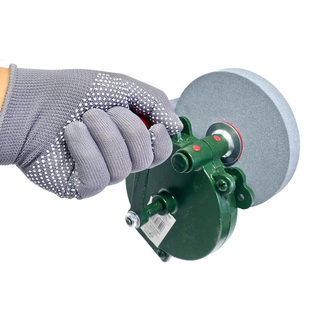 Esmeril Manivela Manual Com Rebolo GR140 6 Polegadas Esmeril Para Bancadas Fixação Tipo C 10 a 40mm