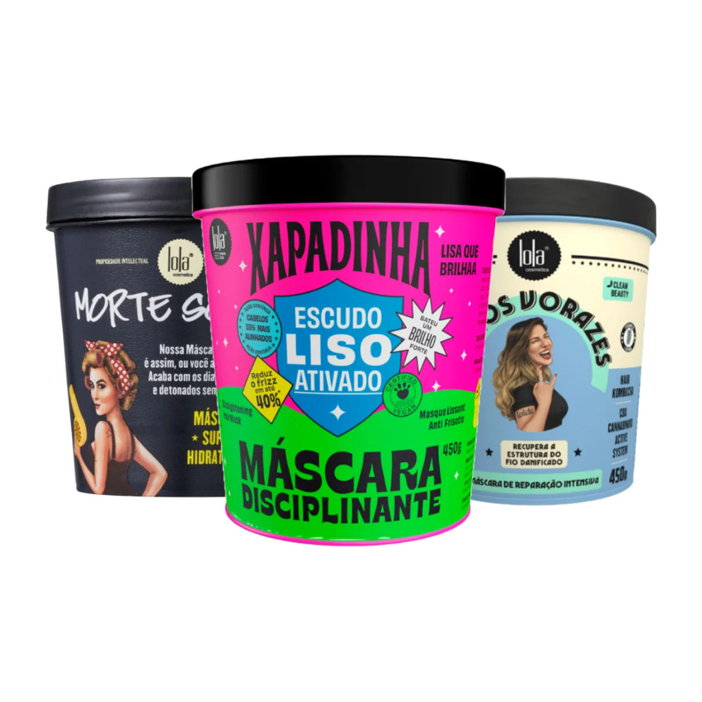 Lola Kit Mascaras Morte Subita, Danos Vorazes e Xapadinha - 3 Itens