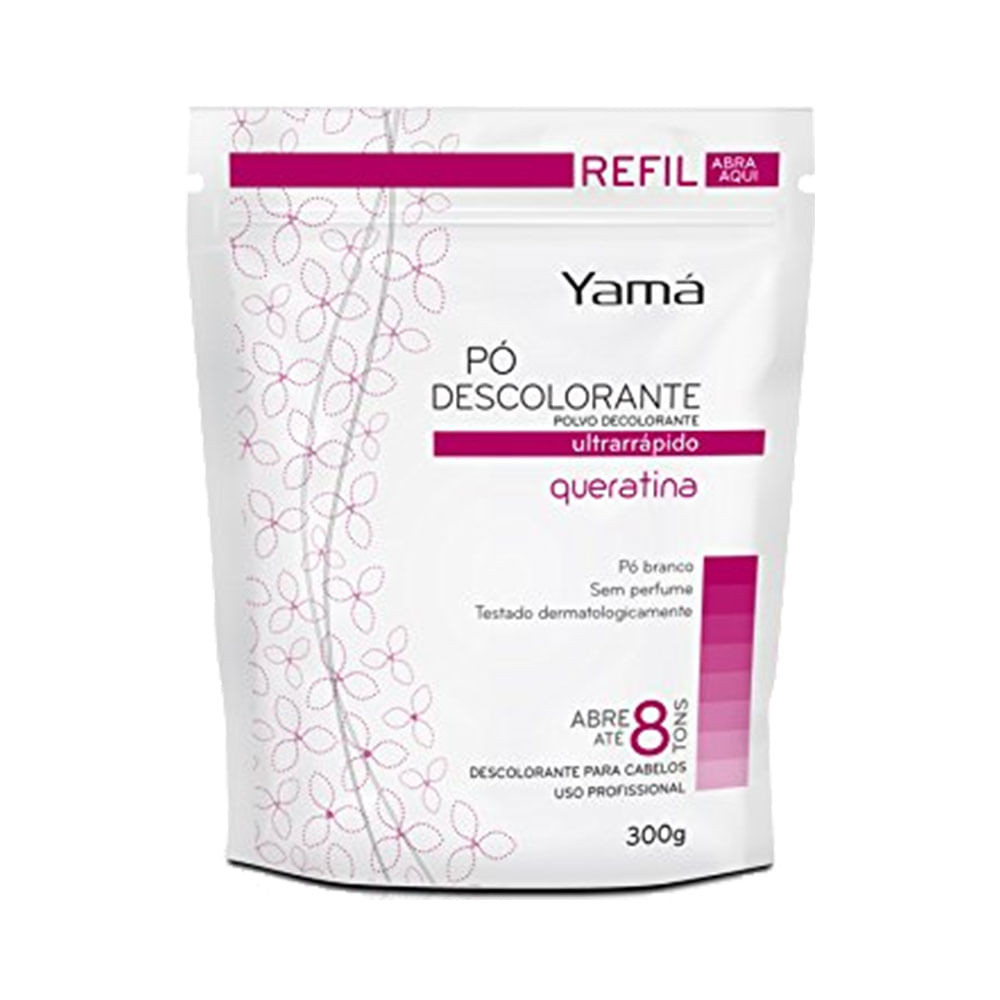 Descolorante Refil Yamá Queratina 300g em Oferta na Shopee