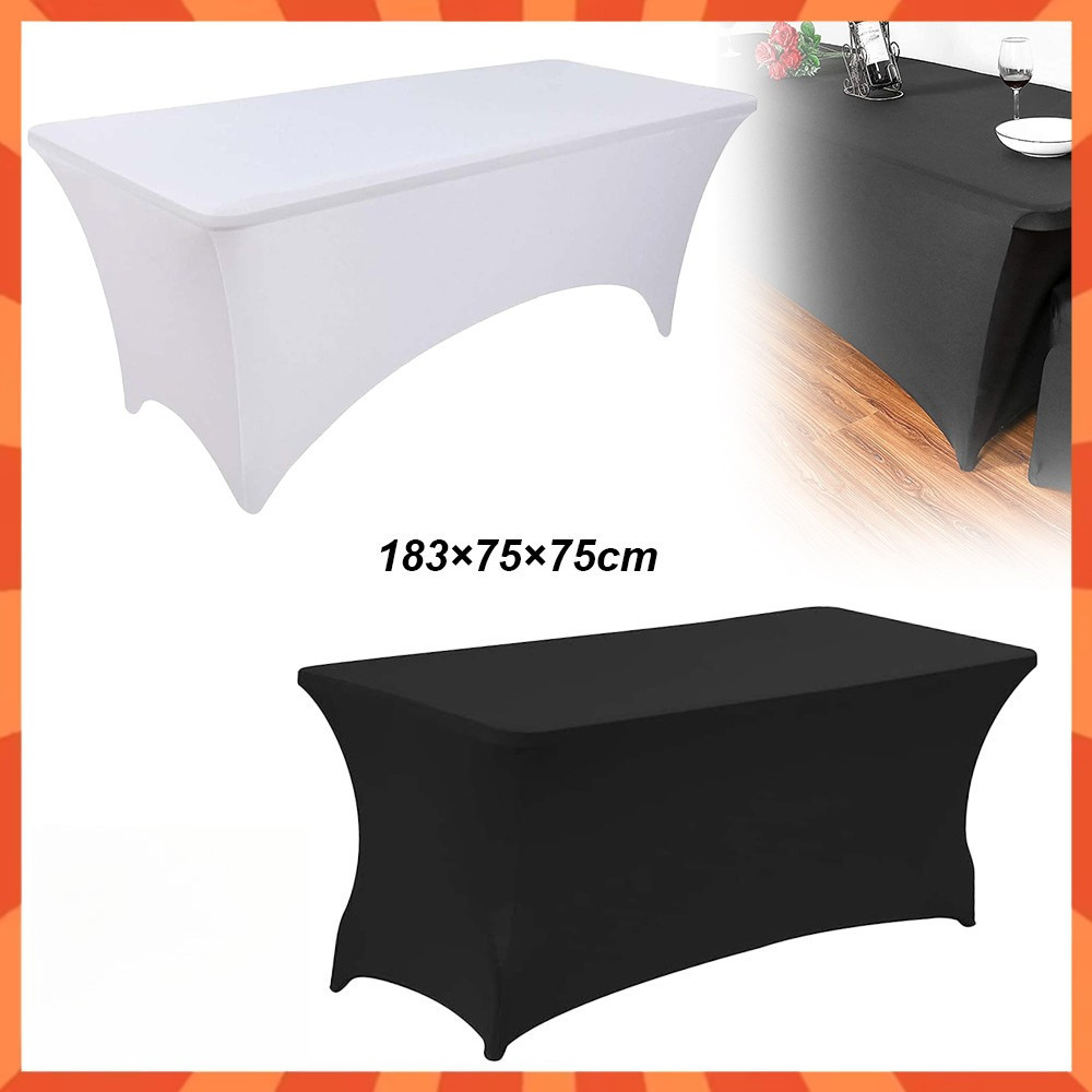 Capas de mesa de elastano elástico de 183 x 75 x 75 cm, capa de mesa dobrável el