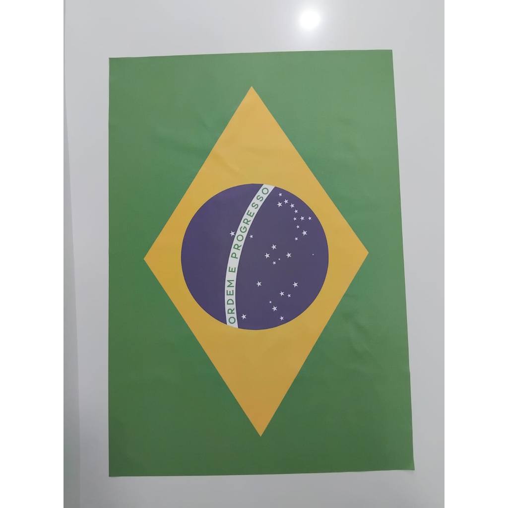 Bandeira do Brasil – | Copa do Mundo | Orgulho Nacional | 148 x 104 cm | 90 x 62 cm | 60 x 41 cm