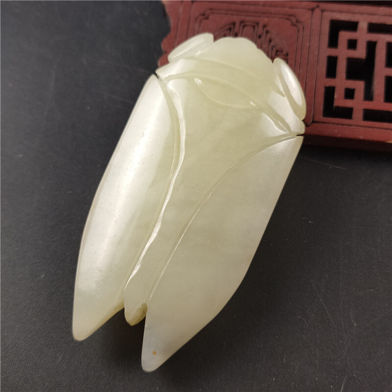 Antigo antigo jade antigo itens diversos jade antigo sabendo Wenwan Blockbuster jade cigarra pingente antigo jade Han oi