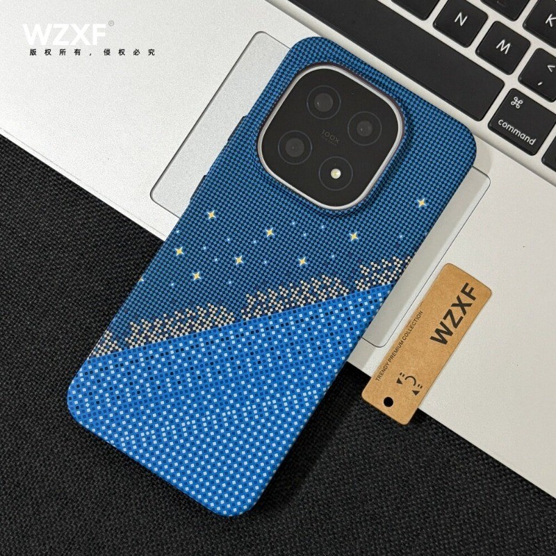 Capa De Telefone Magnética Com Textura Kevlar , Protetora Leve Para IQOO 15 Dura À Prova De Choque Tátil Texturizada