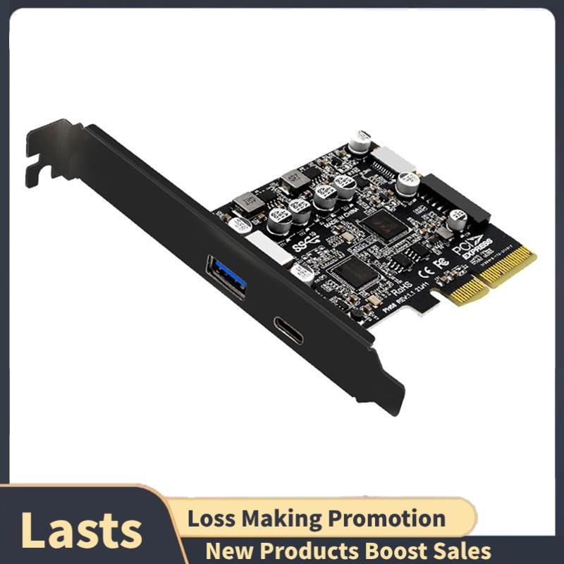 10Gbps PCIe Para USB 3.2 Gen 2 Hub Placa 4 Portas Adaptador De Mesa Tipo-A/C SATA Power , Suporte UASP Expansão De PC