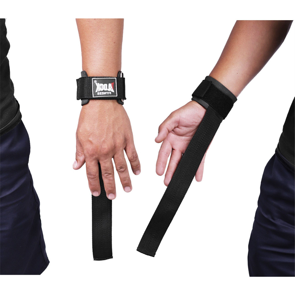 Strap Academia Block Munhequeira Com Tala Musculação Strap Musculação (Par)