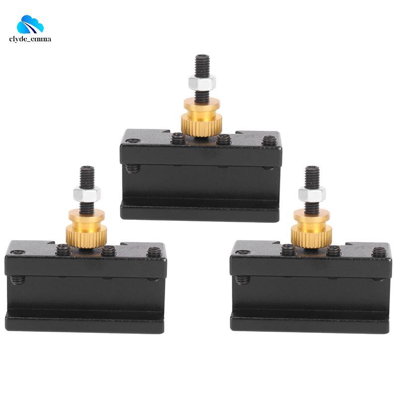 Kit De Suporte De Poste De Ferramentas De Troca Rápida De Mini Torno De 3 Unidades (1/4-1/2 Polegadas) , Conjunto Mandri