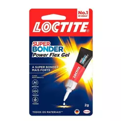 Cola Instantânea Super Bonder em Gel Power Flex 2g Embalagem com 24 Unidades
