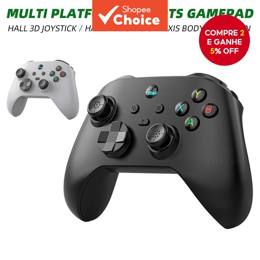 Controlador Sem Fio Gamepad Controlador de Jogos para PC Tri-Modo Hall Rocker/Gatilho Seis-Eixos Joystick Para Steam,