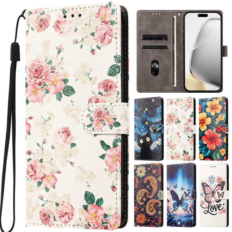 Capa De Telefone Flor 3D Para Coque Samsung Galaxy A72 A52 A52S A42 A32 A22 4G A22S 5G A12 Livro Coldre Casos Carteira D