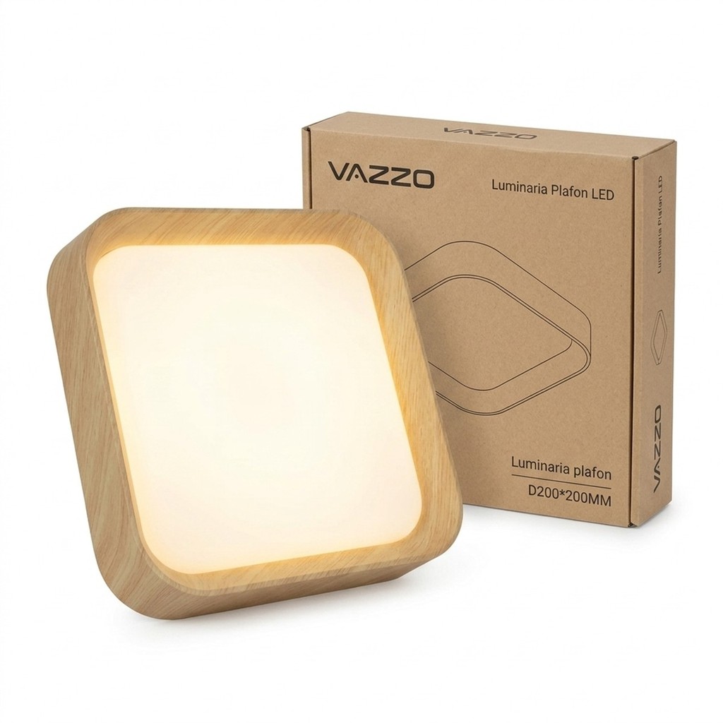 Plafon LED integrado 3 em 1 Madeirado 20W Bivolt Vazzo