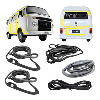 Jogo Borrachas Completo Das Portas Kombi Carat 2004 2005