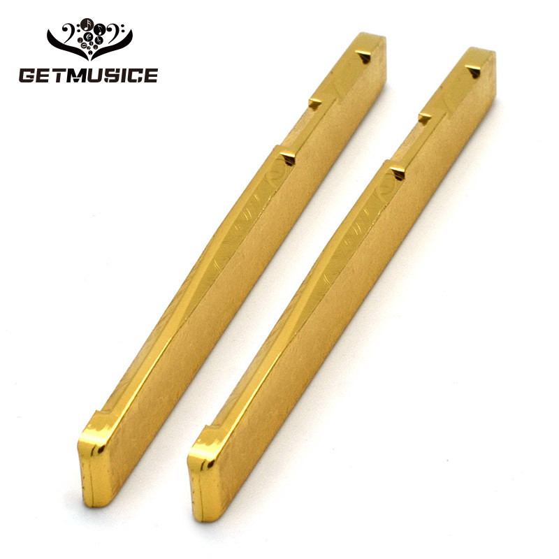 Rastilho de latão para guitarra folk, rastilho de metal para guitarra acústica, rastilho de ponte para cordas 72/76*3*7.