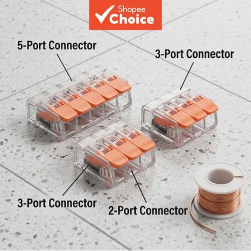 HOT2: Kit de Terminais Conector de Fios 90 peças Caixa Conexão Rápida Paralela Presilha Presente de Natal Aniversário