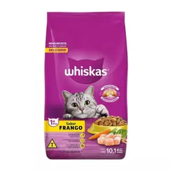 Ração para Gato Whiskas Premium Dry Frango e Leite 10,1Kg