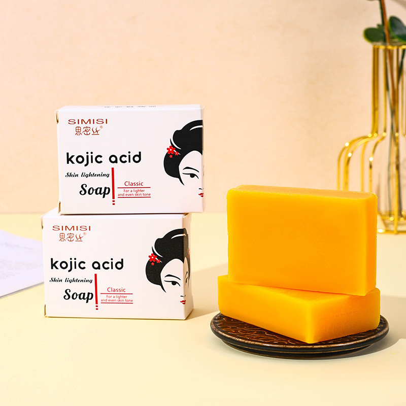 KOJIC SABÃO Koji Ácido SABÃO Glutationa Óleo Essencial SABÃO Artesanal Limpo Hidratante Lembrança Sabonete de Banho