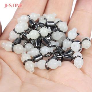 JESTINE Equipamento De Pesca Luminoso Acessórios Conector Novo 20 Pçs/Saco