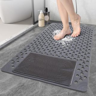 Tapete de Banho Antiderrapante: 35,4" x 23,6" Tapete de Banho Grande em PVC Resistente para Uso Interno - Tapete de Seca