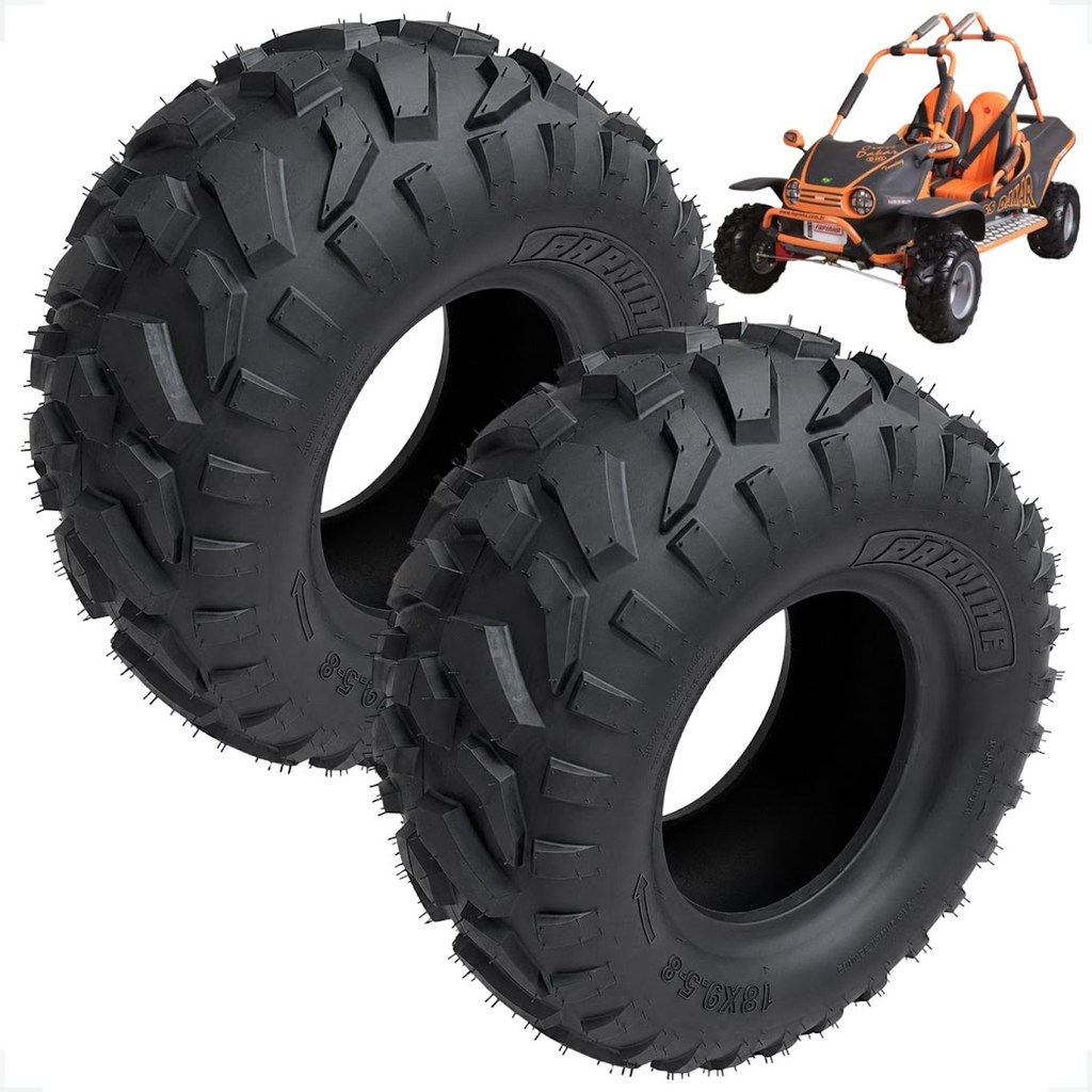 Kit 2 Pneus Buggy Fapinha Quadriciclo Kart Cross 18x9.5-8