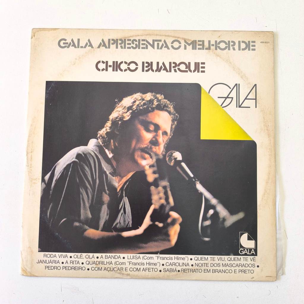 LP Disco Vinil Gala apresenta o Melhor de Chico Buarque - 1979