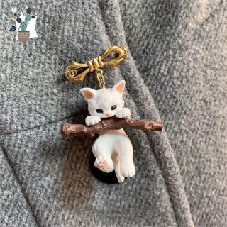 Broche De Gatinho , Fofo E Adorável , Distintivo De Gato Tridimensional , Durável Confiável , Adequado Para Uso Diário Q