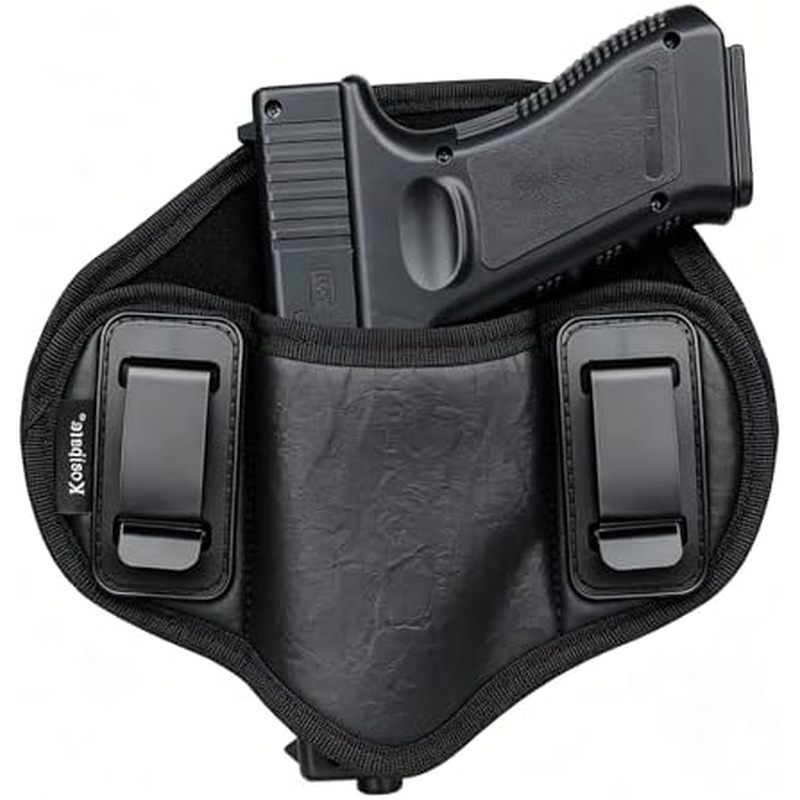Coldre Para Pistola , IWB Em Couro PU , Compatível Com Glock 19/23/26/27/30/32/33 , M & amp ; P Shield , XDs , P320 , Ta