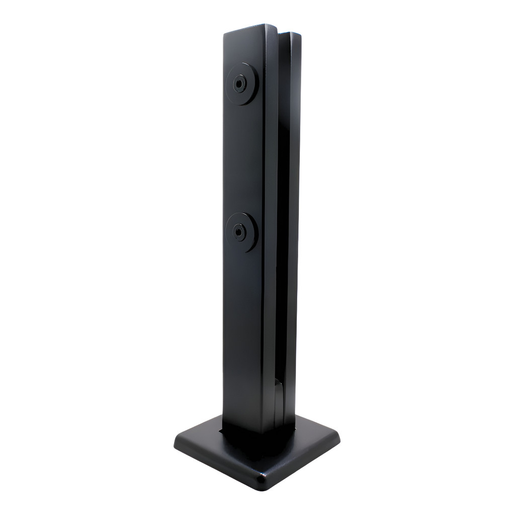 Coluna Torre Em Inox 60cm Para Guarda Corpo Vidro 2 Furos