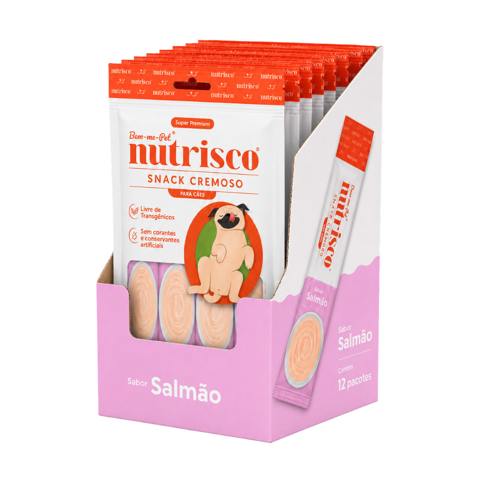 Snack Cremoso para Cães Nutrisco Caixa com 48 Sachês