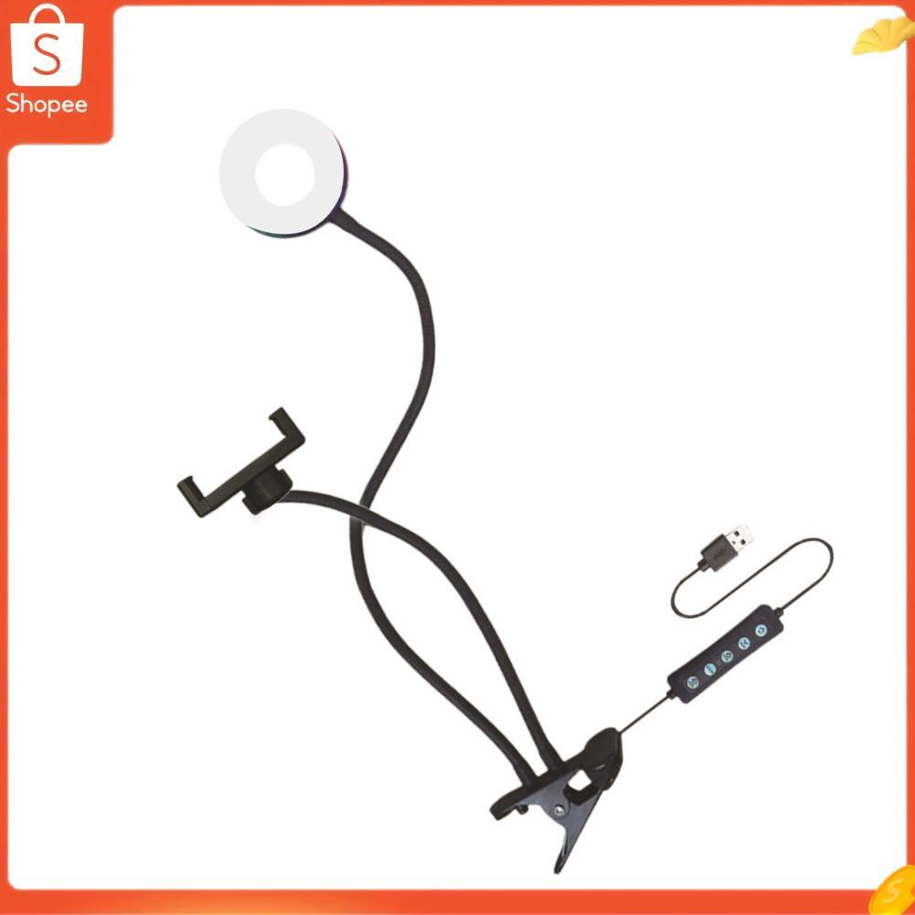 Hap Daconovo On Selfie Rings Light com suporte de telefone para transmissão ao vivo