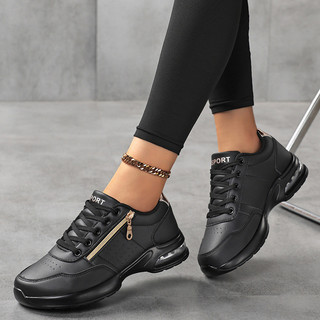Senhoras tênis casuais moda All-Match tênis casuais novo estilo cunha salto grosso sapatos casuais