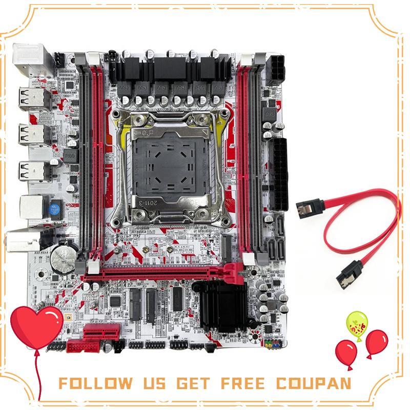 X99 Placa-Mãe X99G757 Para Jogos De Mesa LGA 2011-3 DDR3 HM55 Chip Suporte E5 2666/2673/2676/2678/2696 V3 CPU p75h1kd1lf