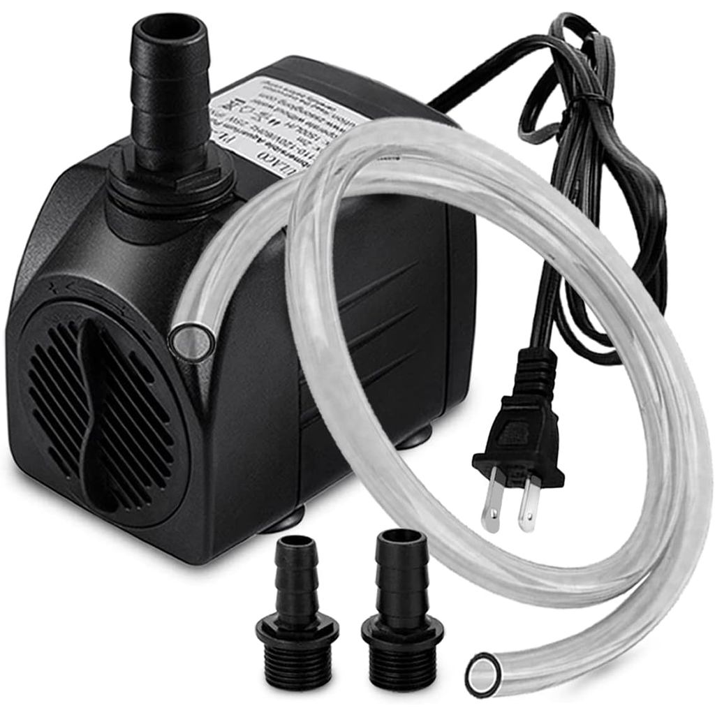 Bomba Submersível PULACO 400GPH com Mangueira de 5 pés, (1500L/H 25W) bomba de água durável para fontes de lago, aquário
