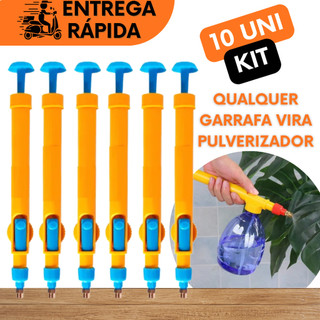 BORRIFADOR DE GARRAFA PET BICO SPRAY MANUAL PRATICO PULVERIZADOR PLANTA HORTA SPLAY CARRO RODA