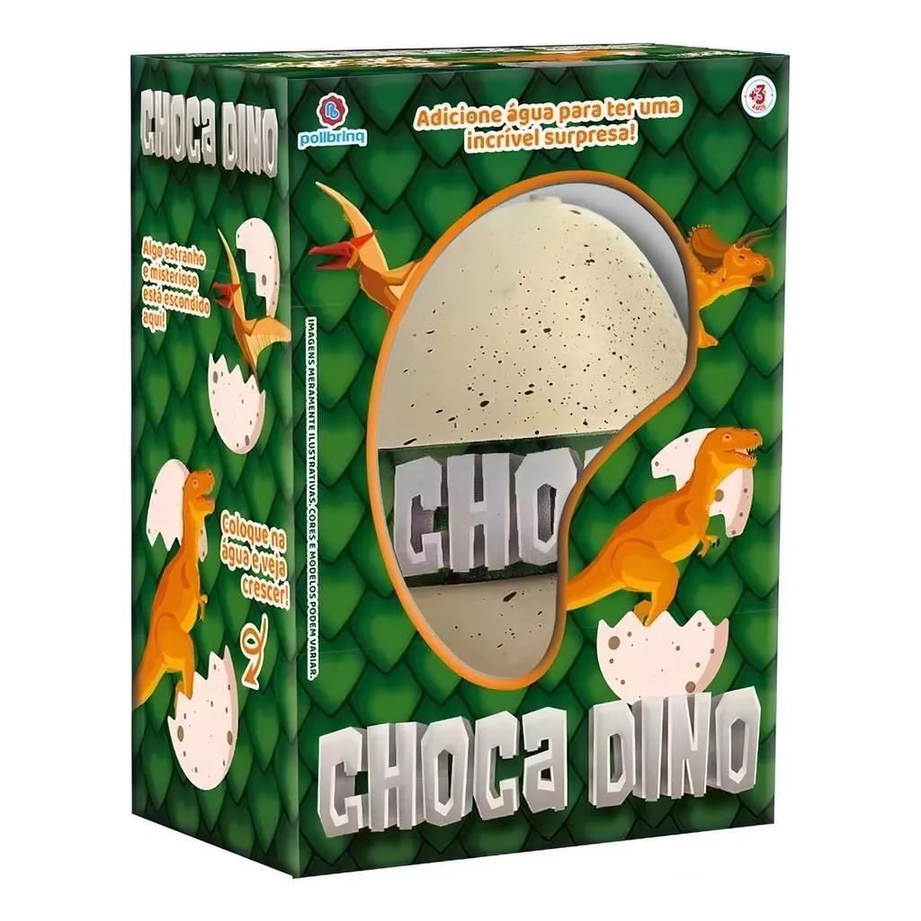 Choca Dino Ovo De Dinossauro Surpresa Polibrinq An2003 em Oferta na Shopee