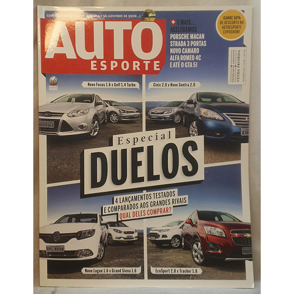 Revista Auto Esporte nº582 - Especial Duelos - Editora Globo