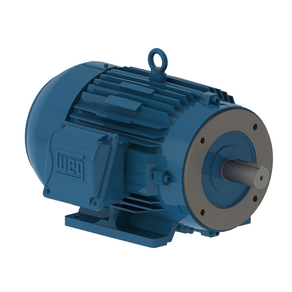 Motor Elétrico WEG W22 IR3 Premium 0.33 cv 4P 63 B34D Trifásico 220/380 V 60 Hz IP55 IC411 TFVE com Flange e Pés