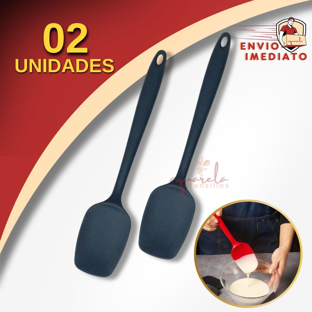 Espátula Multiuso de Silicone Utensilio de Confeitaria Cozinha que Não Arranha Panela