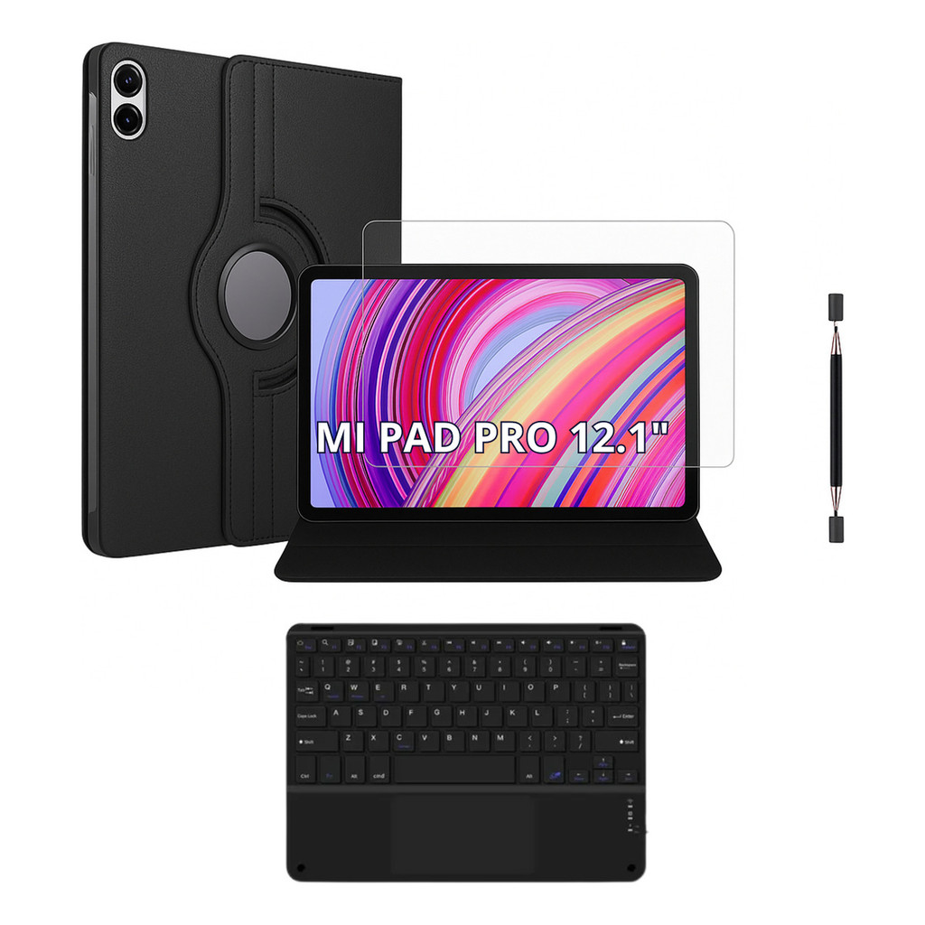 Capa Giratória+ Película+ Caneta+ Teclado Mi Pad Pro 12.1
