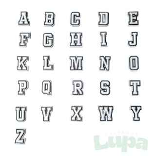 Pins Letras para Babuche EVA Sandália Furadinha Personalizar Sapato Cor Branca em Oferta na Shopee