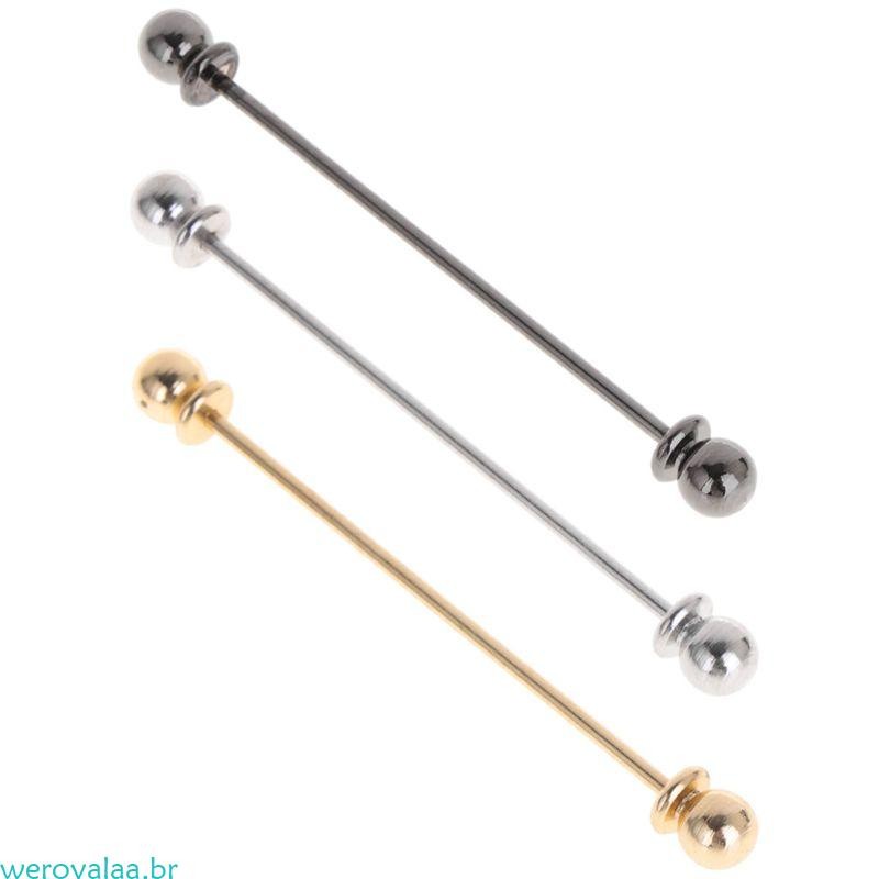 Weroyala Clipe Gravata Portátil Fecho Colarinho , Alfinete Camisa , Alfinetes Joias Para Homens , Marido