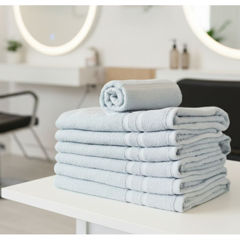 Kit 30 Toalha 40x70cm Algodão Preto E Branco Para Salão Estética E SPA em Oferta na Shopee