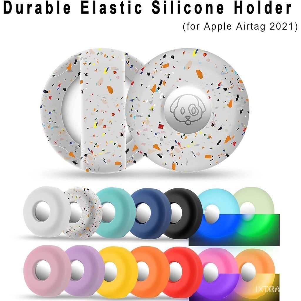 Suporte para coleira de cachorro para AirTag, capa de silicone para coleira de a