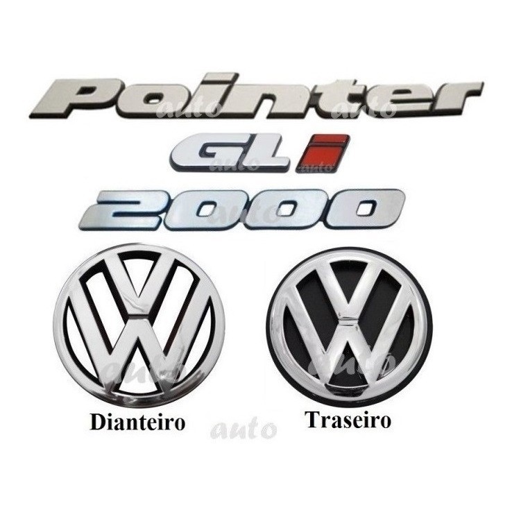 Kit Emblemas Pointer Gli 2000 - Modelo Original