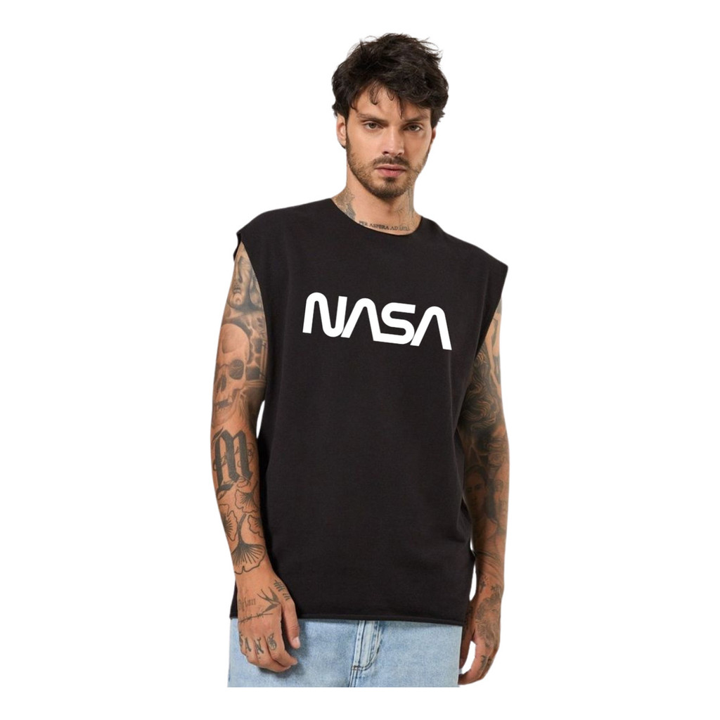Regata Camiseta Cavada Nasa Moda Masculina Top - Bt207