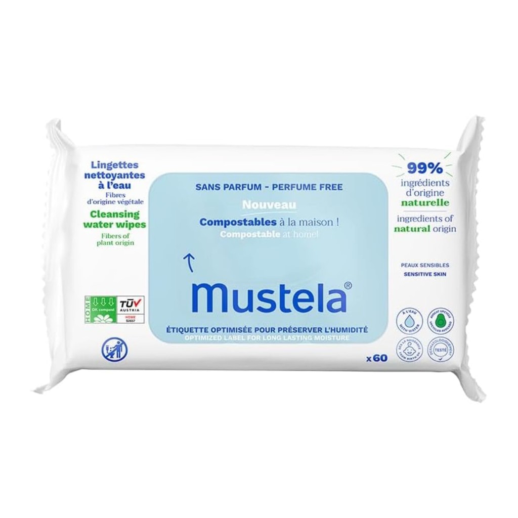 Lenço Umedecido Mustela Todo tipo de Pele Sem Perfume 60 Unidades em Oferta na Shopee