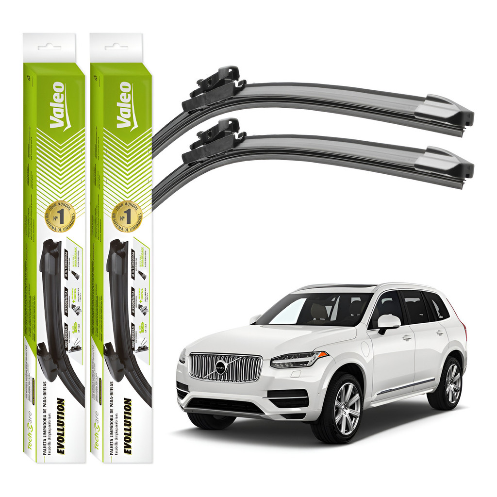 Par Palhetas Limpador Parabrisa Valeo Volvo Xc90 2016 A 2024 em Oferta na Shopee