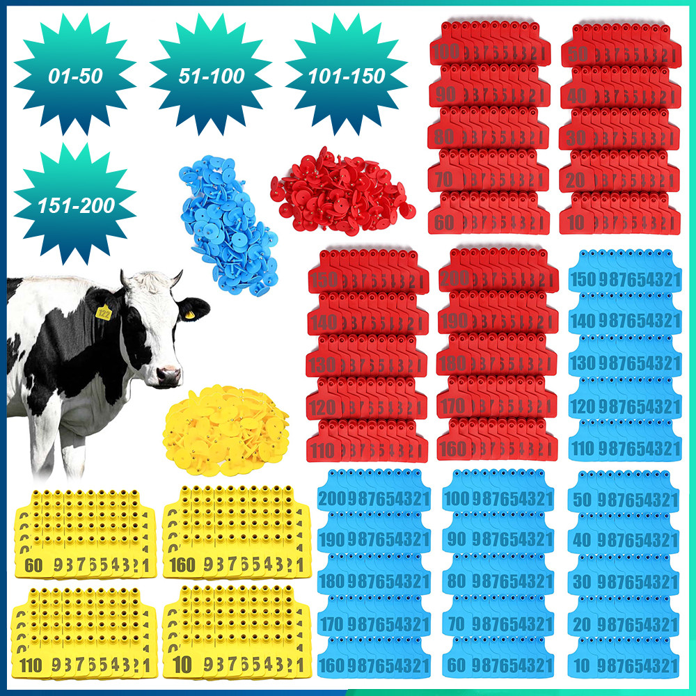 Jogo 50 Brincos Médio Numerados Bovinos Ovinos Suinos 01 à 200 em Oferta na Shopee