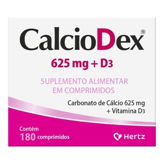 Calciodex 625Mg + D3 Com 180 Comprimidos em Oferta na Shopee